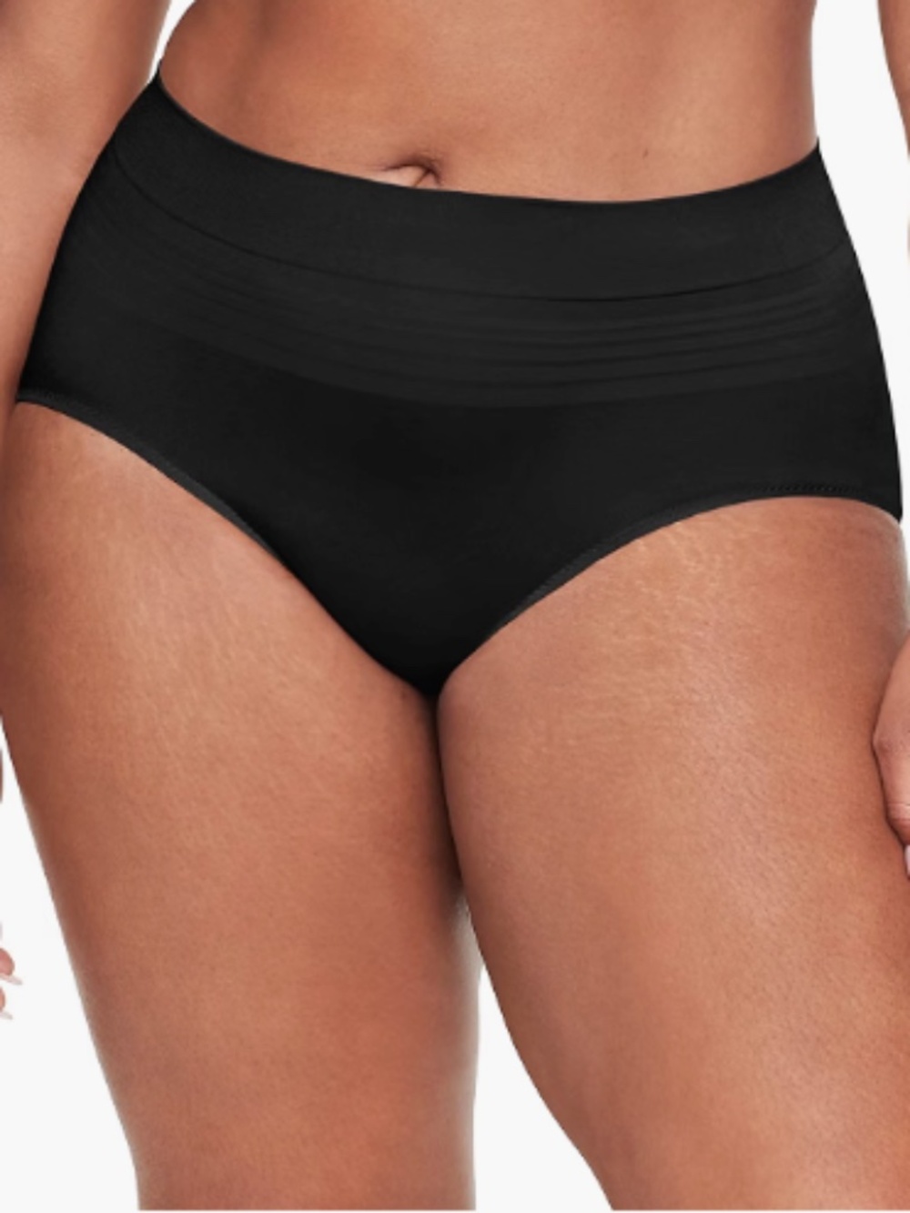 Warner's Women's No Pinching. No Problems. Seamless Brief Panty Black L 11760